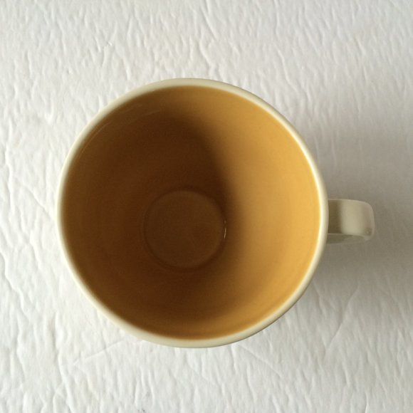 Tim Hortons Coffee Mug Saucer Set Brown Ivory Always Fresh Bilingual Collectible - Picture 5 of 10